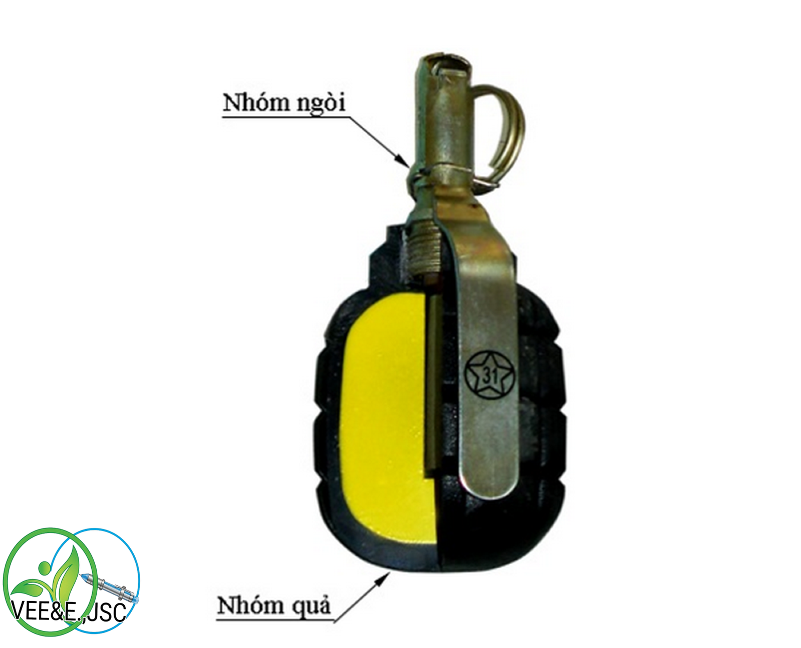Mô hình lựu đạn f1 cắt bổ