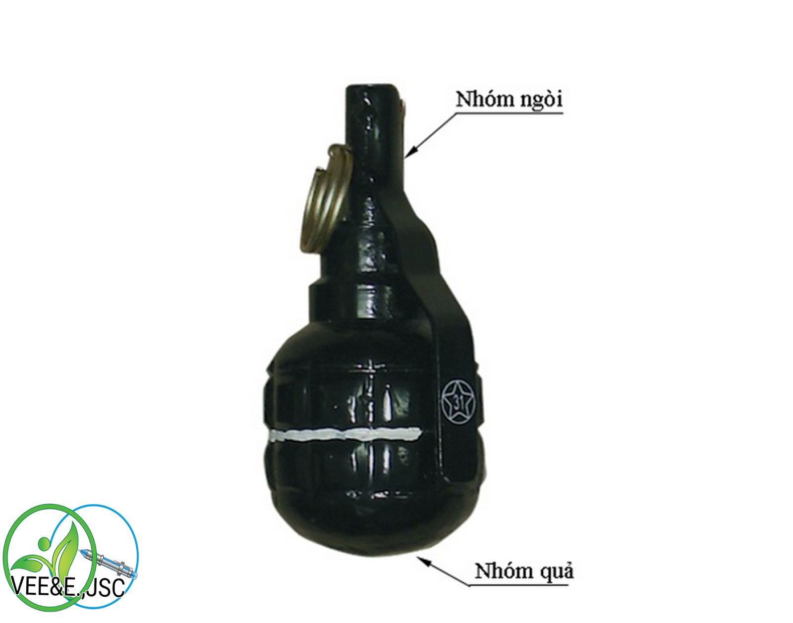 Lựu đạn luyện tập F-1 (gang)