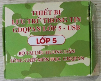 Thiết bị lưu trữ thông tin GDQPAN Lớp 5 - USB